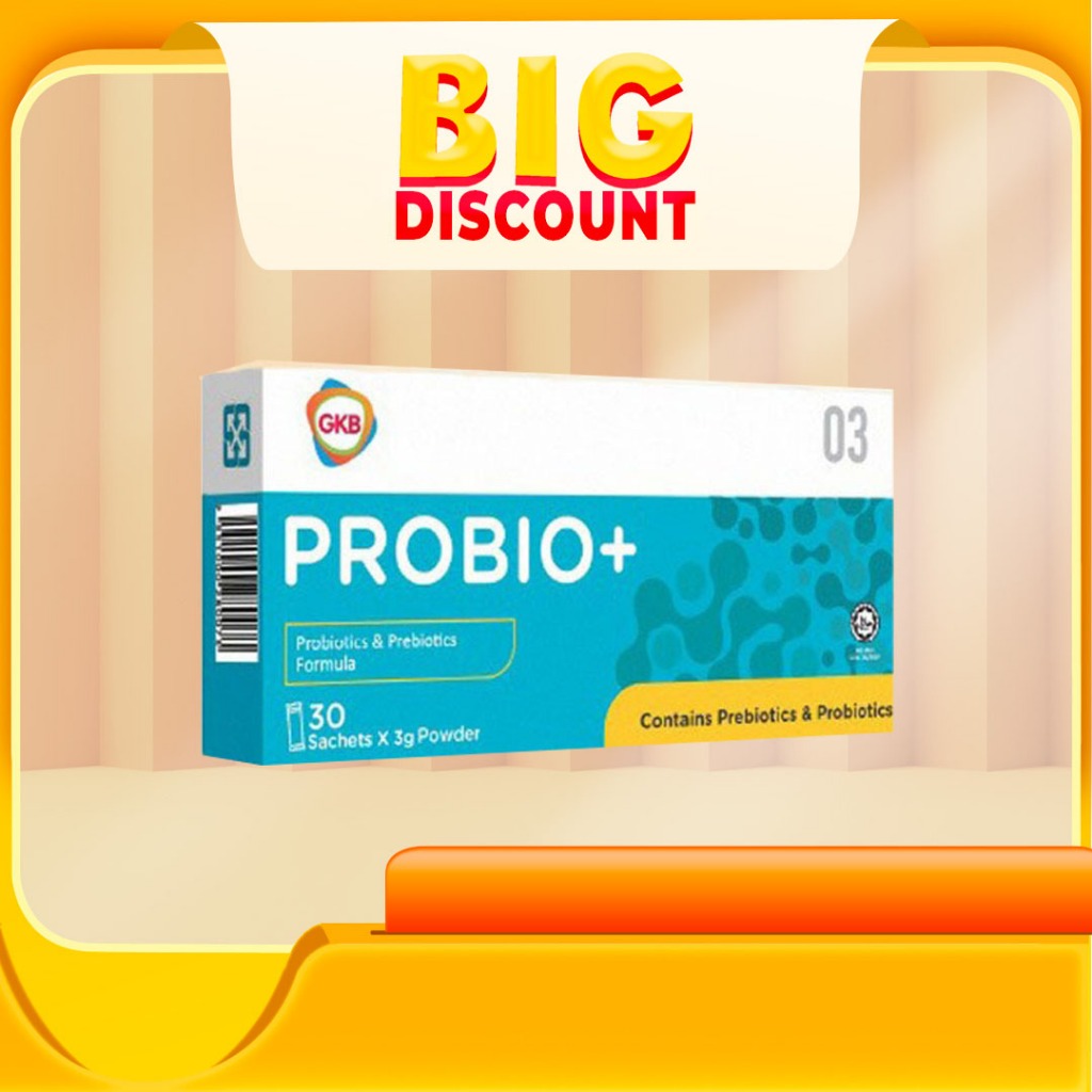 [1 BOX] GKB Probio+ (Probiotics & Prebiotics Formula) 3g x 30 | Shopee ...