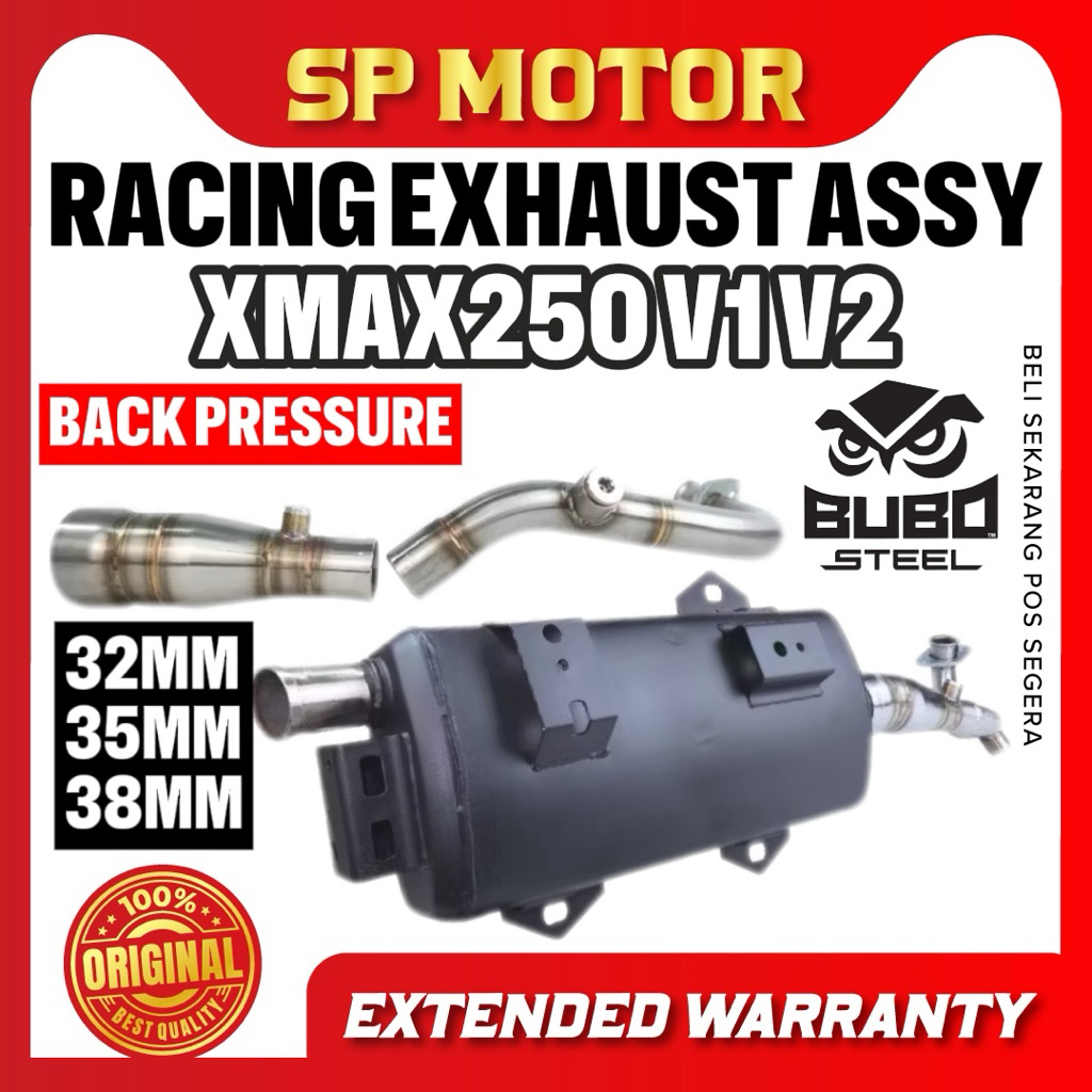 YAMAHA XMAX XMAX250 V1 V2 RACING EXHAUST EJOS EXZOS ASSY BACK PRESSURE ...