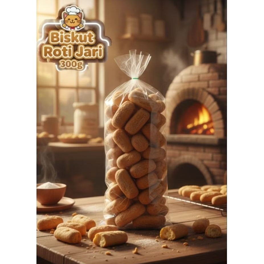 Biskut Roti Lutut/Jari/Roti kok Kering 300g Halal & Ready Stock ...