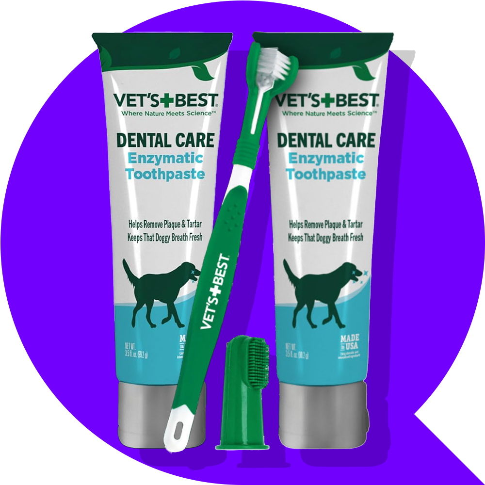 Vet’s Best Enzymatic Dog Toothpaste | Toothpaste & Brush - Veterinarian ...
