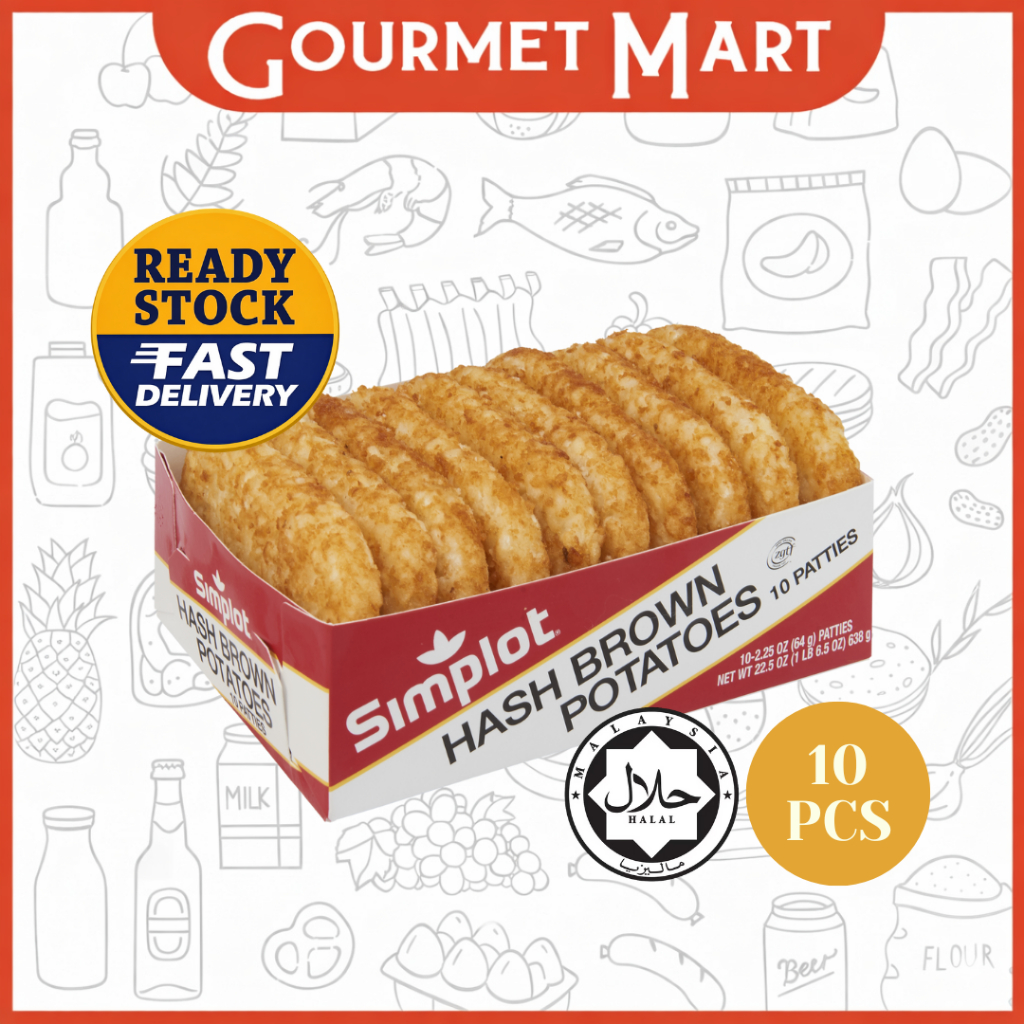 ( FOR KL & PJ AREA ONLY ) SIMPLOT HASHBROWN 101 PATTY 10PCS/TRAY ...