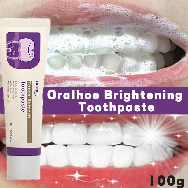 Oralhoe Tooth Refresh Toothpaste Brightens Teeth Removes Bad Breath ...