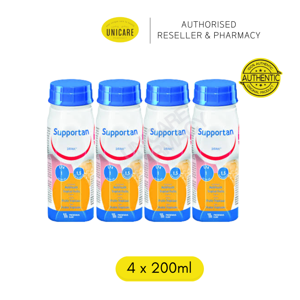 SUPPORTAN DRINK TROPICAL FRUITS (4 X 200ML) [EXPIRY 03/2026] | Shopee ...