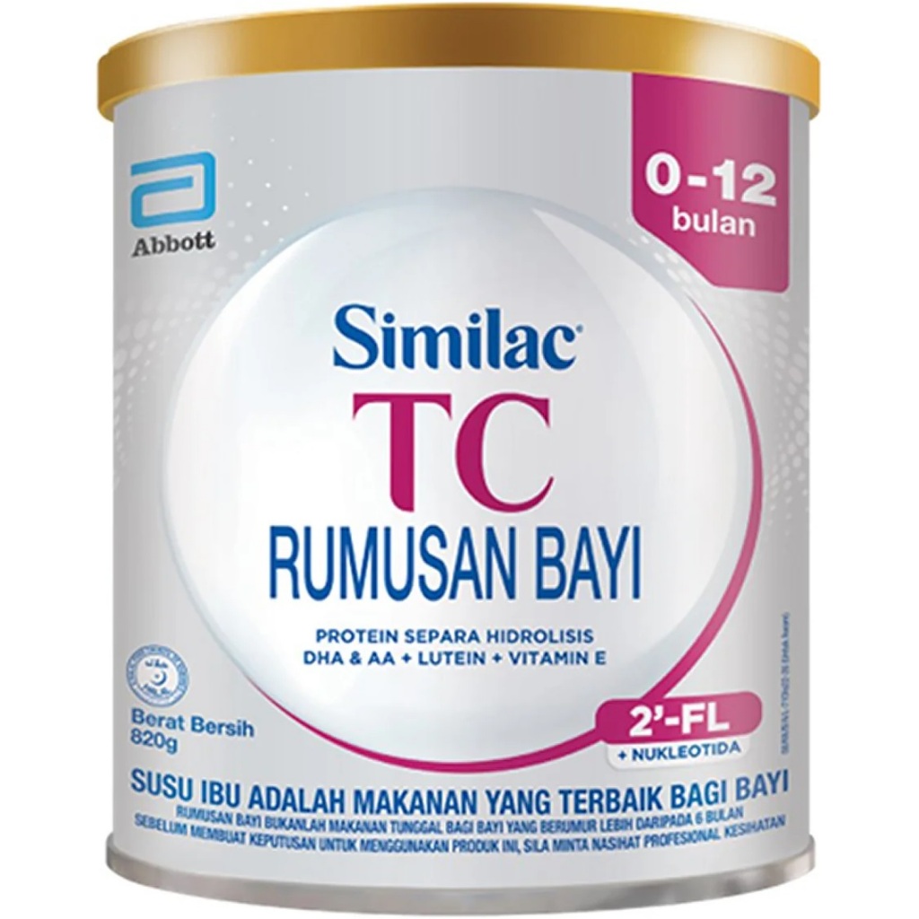 Similac TC Rumusan Bayi, Protein Separa Hidrolisis DHA+AA+Lutein ...