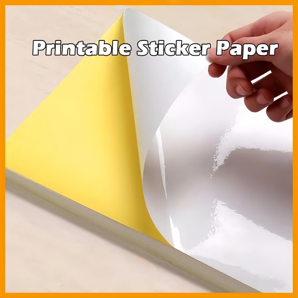 A4 Printable Sticker Paper 50 Sheets | Matte / Glossy | Inkjet & Laser