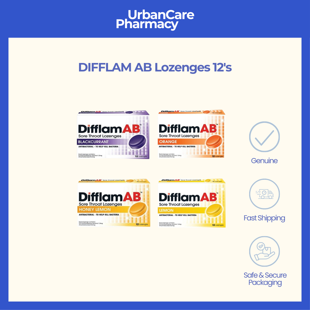 Difflam AB Sore Throat Lozenges 12's | Shopee Malaysia