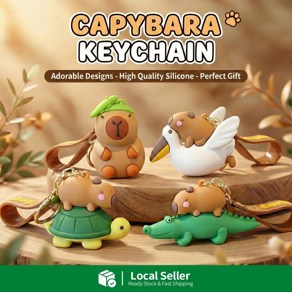 Creative Capybara Keychain CuteKeychain Birthday Gift Capybara key ...