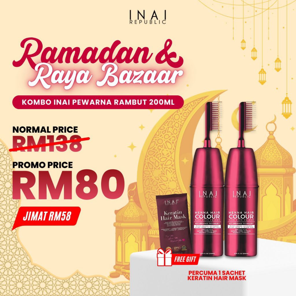 KOMBO BELI 2 INAI PEWARNA RAMBUT 200ML BY INAI REPUBLIC | Shopee Malaysia