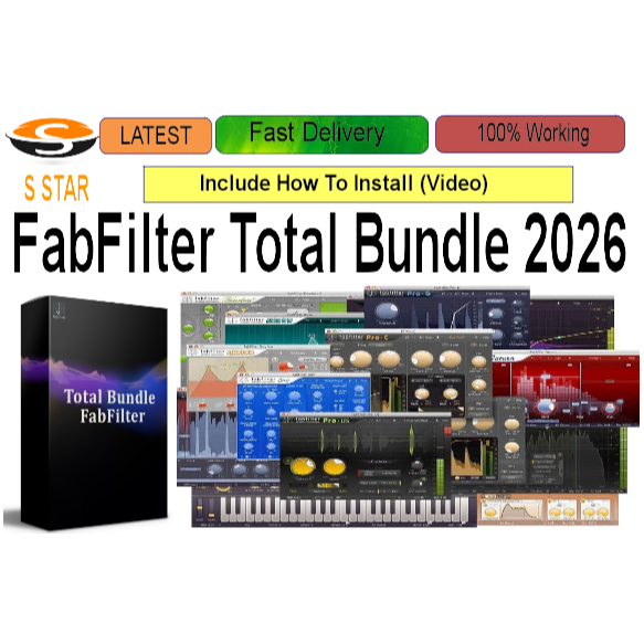 FabFilter Total Bundle 2026 (Mac) (Win32/64 , VST3, VST, SAL ) | Shopee ...