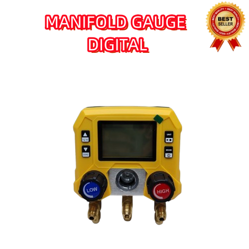 Alat Bacaan Tekanan Gas /Digital Manifold Gauge Aircond HVAC (R410a/R22 ...