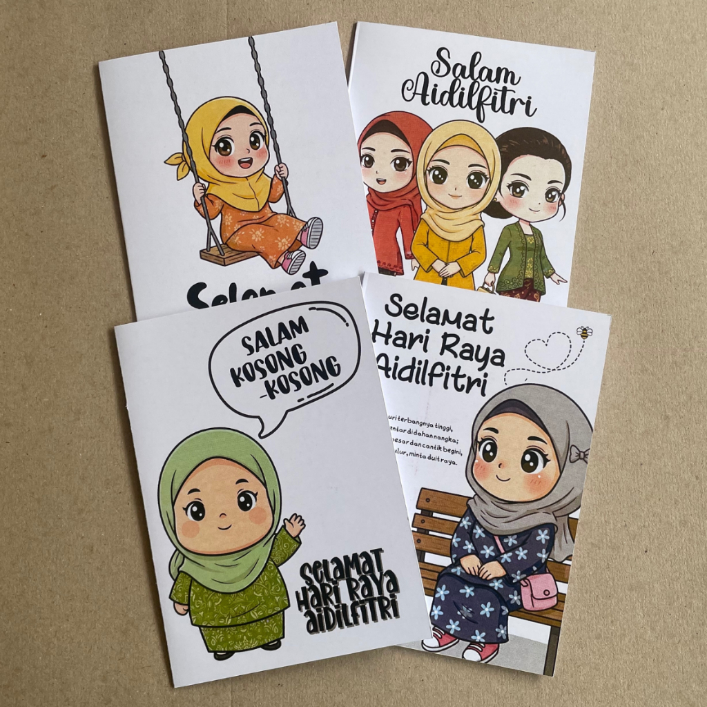 Kad Raya katun 2026 Kad Hari Raya Aidilfitri | Shopee Malaysia