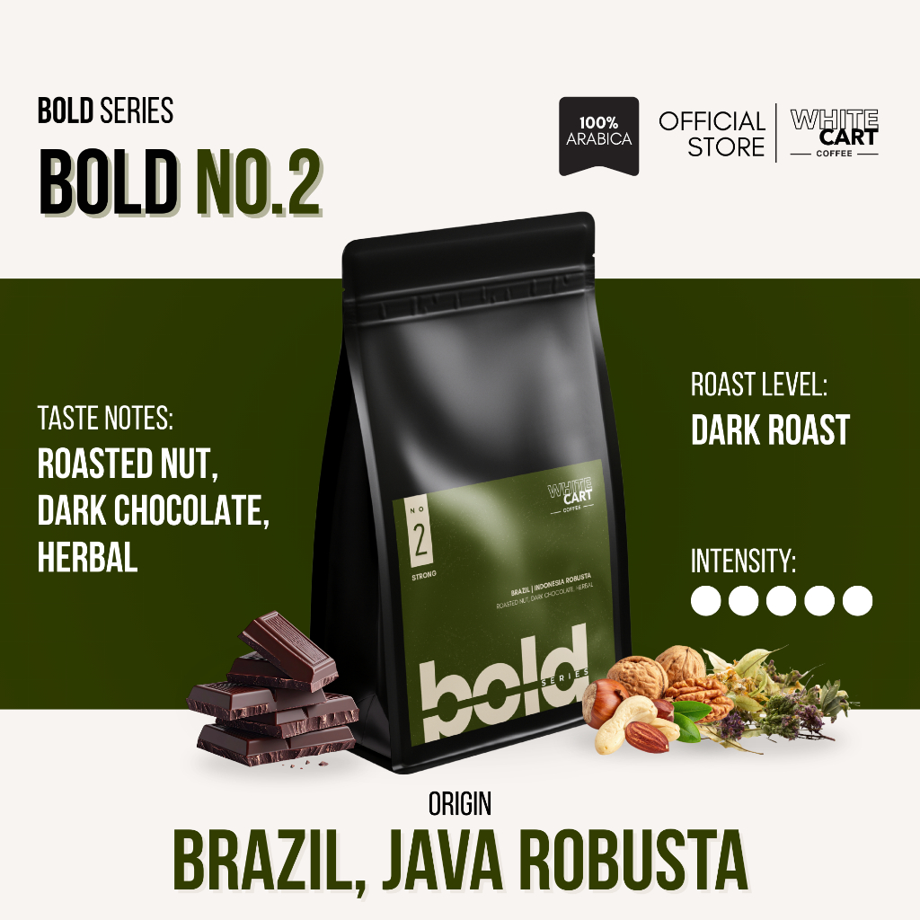 BOLD NO.2 | Java Robusta, Brazil | Coffee Bean Robusta Arabica Robusta ...