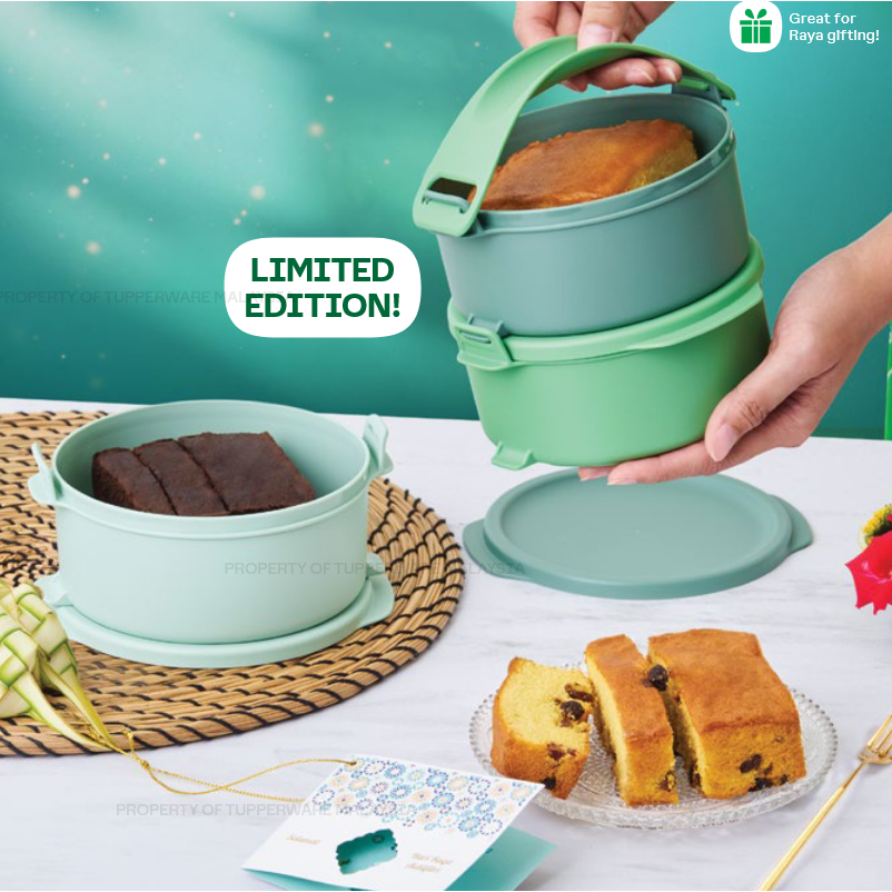 *2026 Ready stock*Tupperware Raya Cake Gift Set Tup Tiffin (3 Layers ...