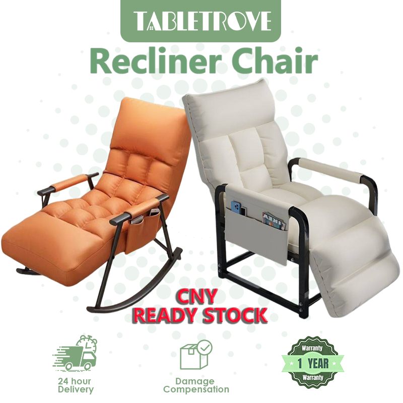 𝐓𝐀𝐁𝐋𝐄𝐓𝐑𝐎𝐕𝐄 Tech Fabric Computer Chair with Footrest Adjustable Lazy ...