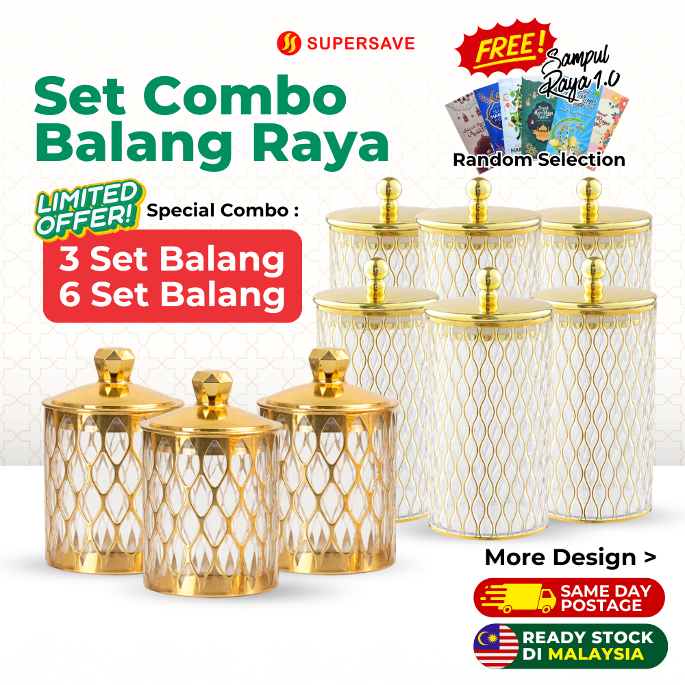 (FREE SAMPUL RAYA) SUPERSAVE Set Raya Balang Acrylic Kuih Raya ...