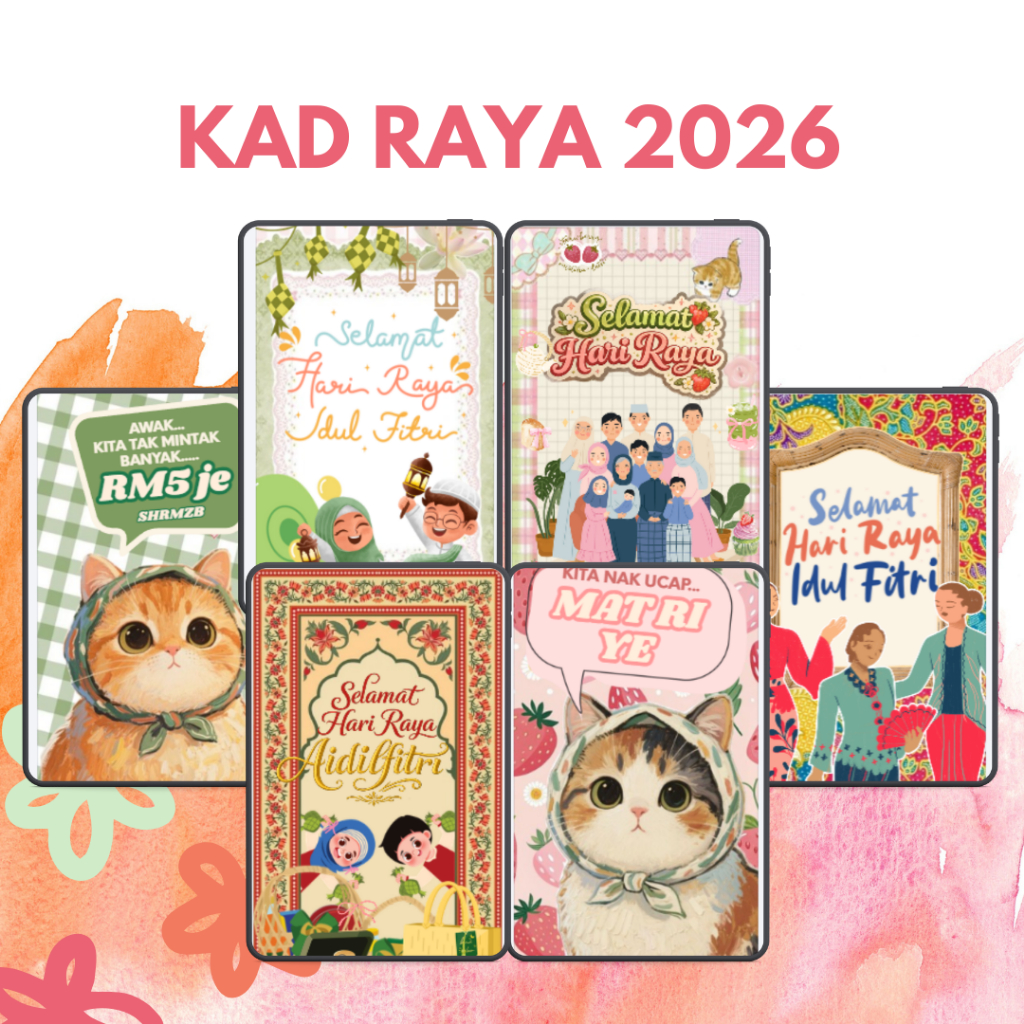 KAD RAYA 2026 EID MUBARAK SELAMAT HARI RAYA | Shopee Malaysia