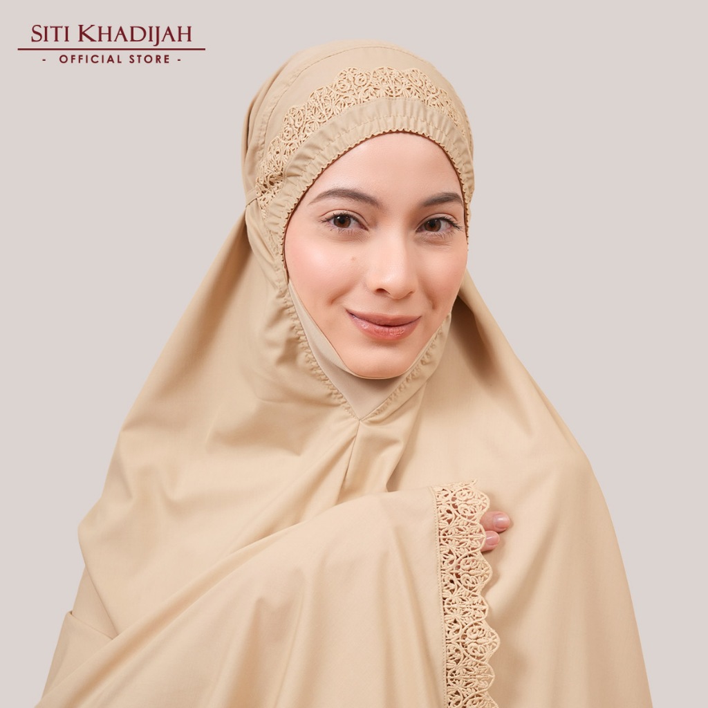 Siti Khadijah X Shopee : Telekung Modish Noore in Golden Sand (Not ...