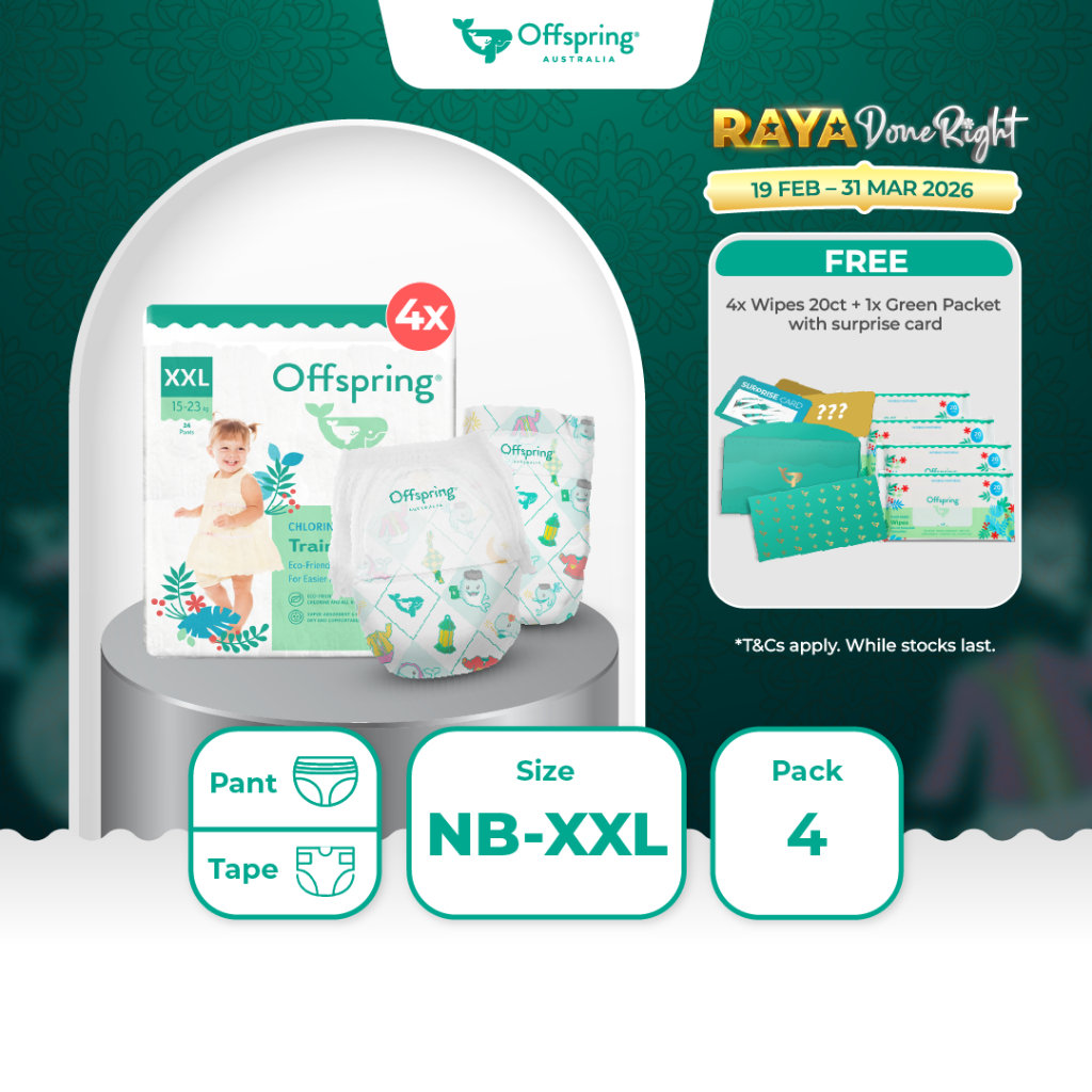 [Raya Exclusive] Offspring's Limited Edition Whaley Raya Fashion Diaper ...