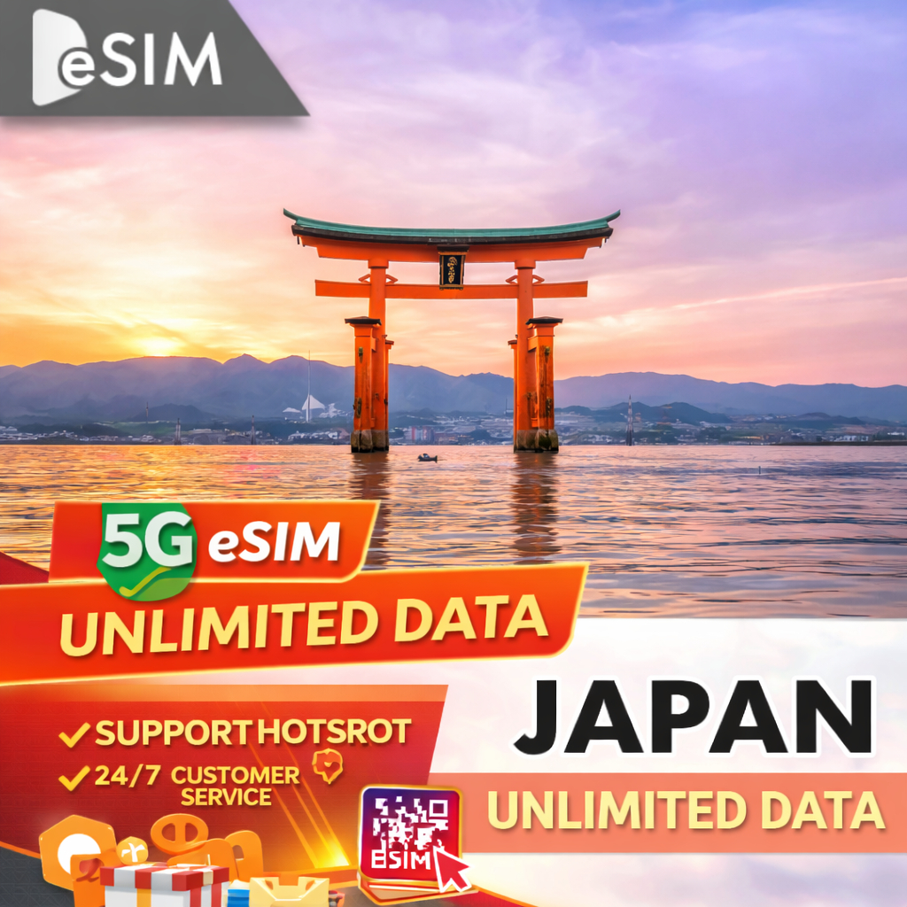 Japan 5G eSIM Unlimited Data | SoftBank / KDDI | 1–15 Days | Best Price ...