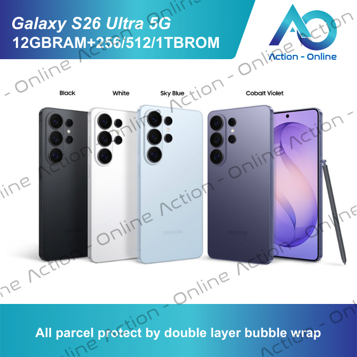 (NEW) Samsung Galaxy S26 Ultra 5G Smartphone (12/16GB RAM + 256GB/512GB/1TB ROM) - Samsung Warranty