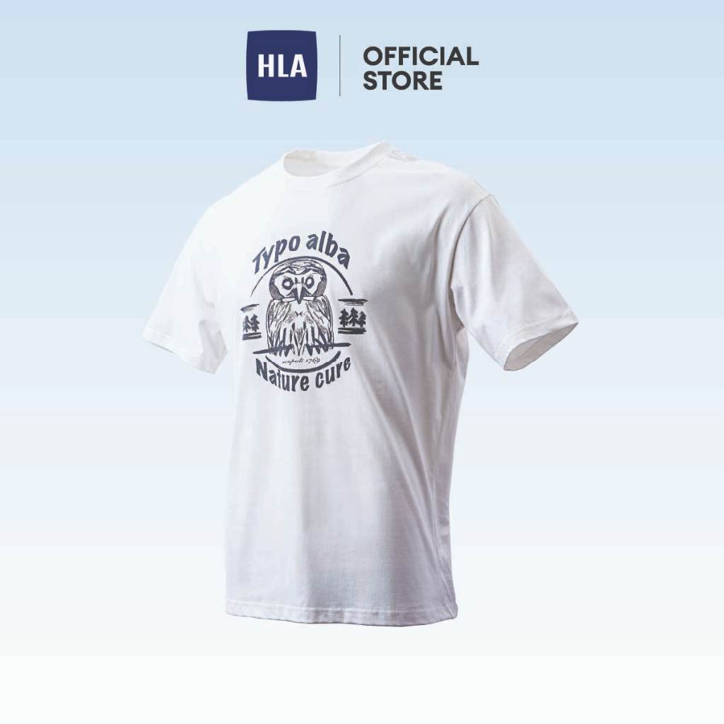 HLA Graphic Printing Pure Cotton Short Sleeve T-Shirt Men (2 colors ...