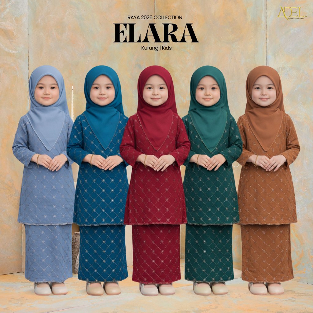 RAYA 2026 | ADEL Baju Kurung Elara Full Chiffon Embroidery + Lining ...