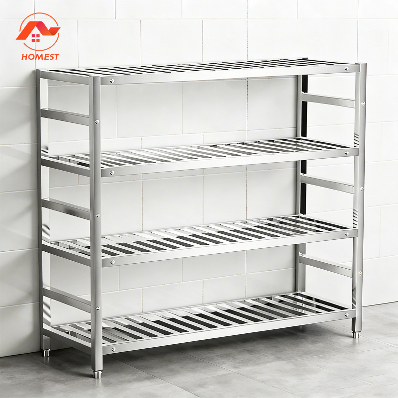 304 Stainless Steel Heavy Duty Square Tube Rak | Rak Dapur Bilik Mandi ...