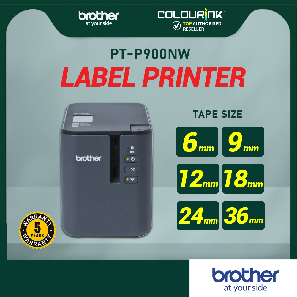 Brother P-Touch PT-P900W Industrial Label Sticker Printer Wi Fi ...