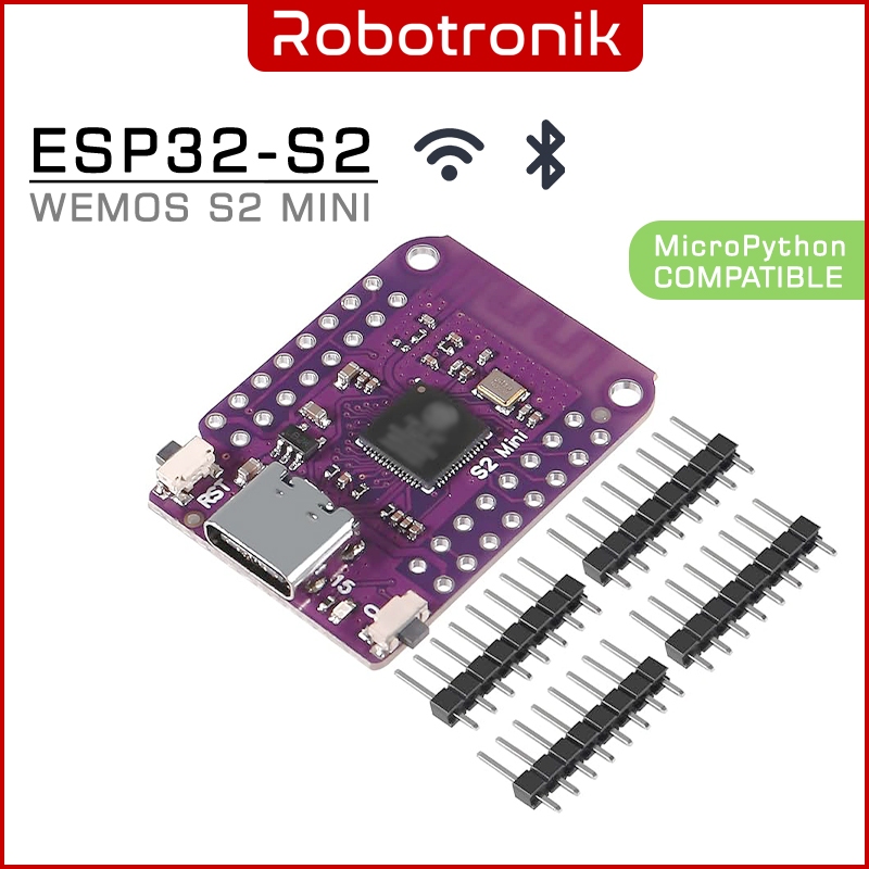 Wemos S2 Mini (V1.0) ESP32-S2 WiFi Development Board (OT2743) - Arduino ...