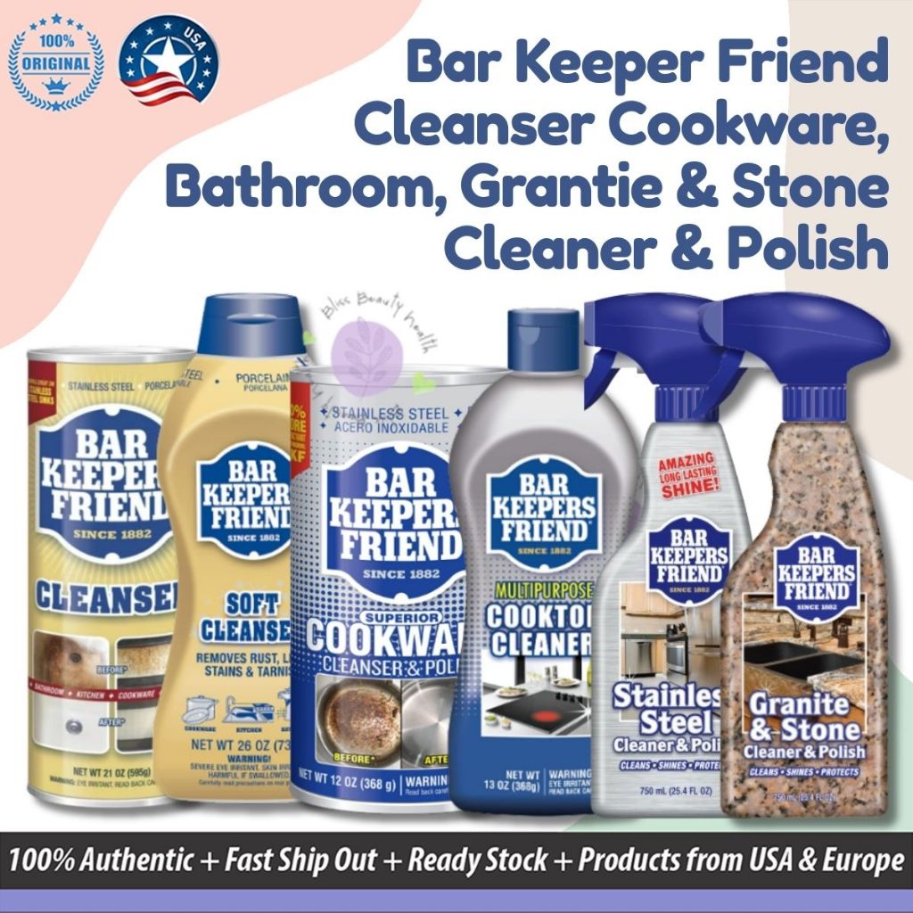 USA Version Bar Keepers Friend Powder Cleanser l Cookware Cleanser ...