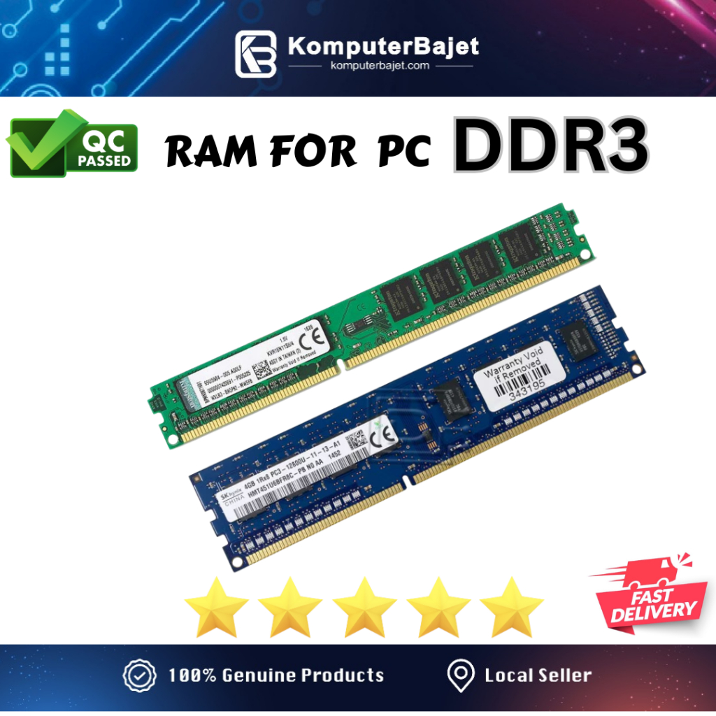 𝐒𝐏𝐄𝐂𝐈𝐀𝐋 𝐎𝐅𝐅𝐄𝐑 🌟 | BRANDED DDR3 4GB / 8GB DESKTOP PC RAM 1333MHZ ...