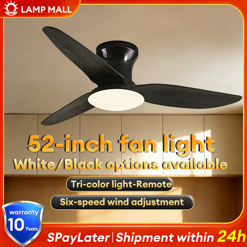 Free Shipping DEKA 52 Inch Electric Ceiling Fan LED 5 Blades Ceiling ...