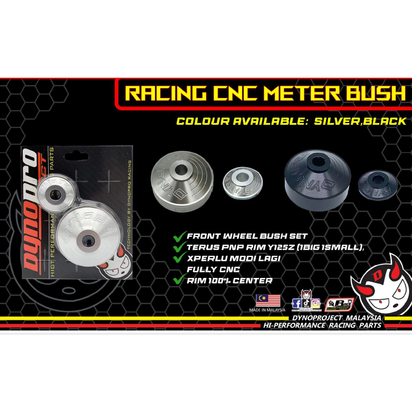 DYNOPRO RACING CNC METER BUSH ULTRA FRONT BUSH METER Y15ZR Y16ZR ...