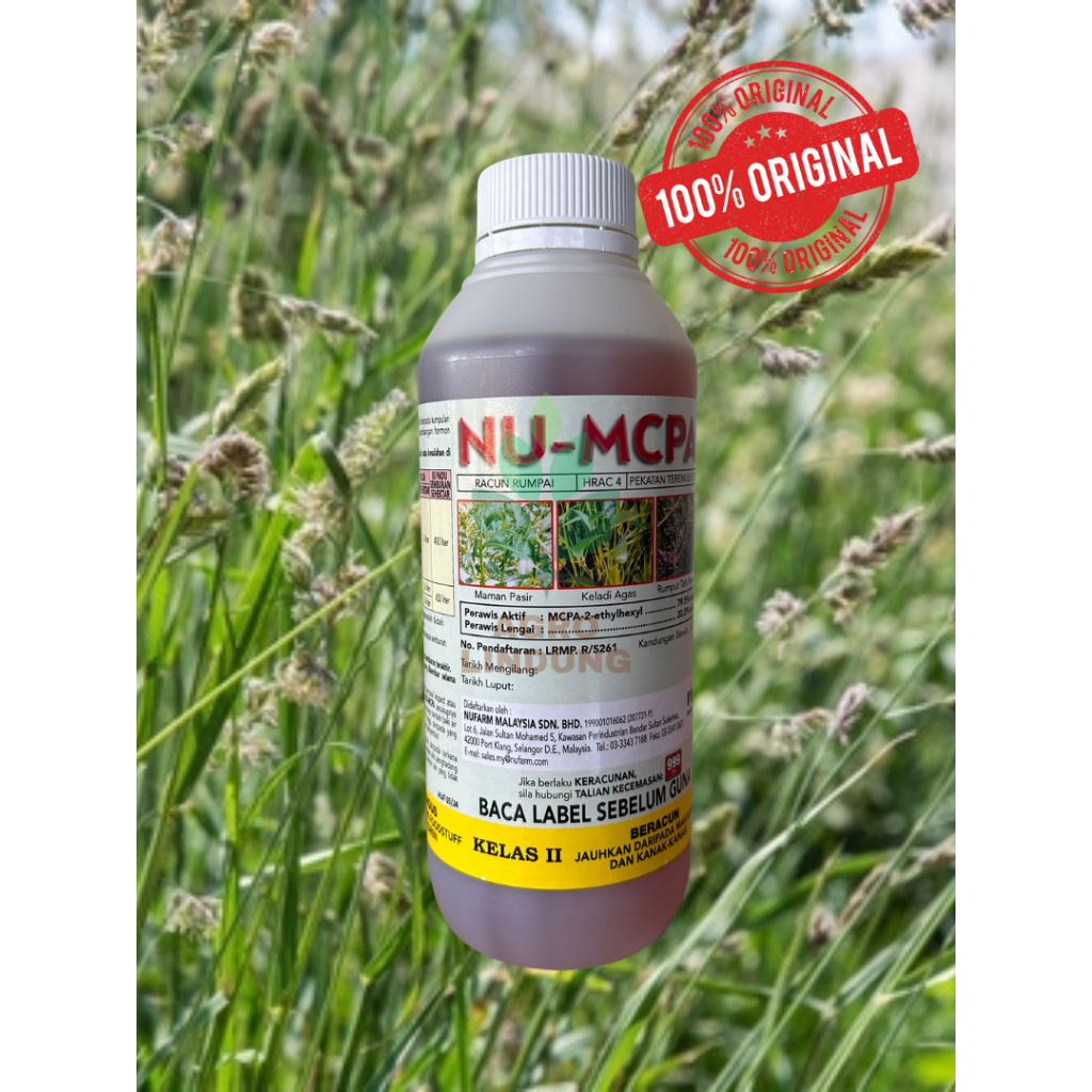 [OFFICIAL SELLER -ORIGINAL] RACUN RUMPUT NUFARM NU-MCPA- 1 Liter (RACUN ...