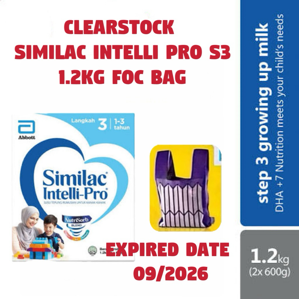 Similac Intelli Pro Step 3 (1.2kg) EXP 9/2026 | Shopee Malaysia