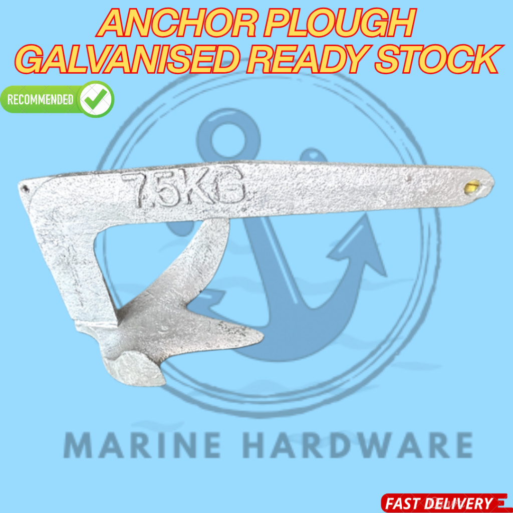 BRUCE ANCHOR/ SAUH GALVANIZED MARINE USE 7.5KG 10KG | Shopee Malaysia