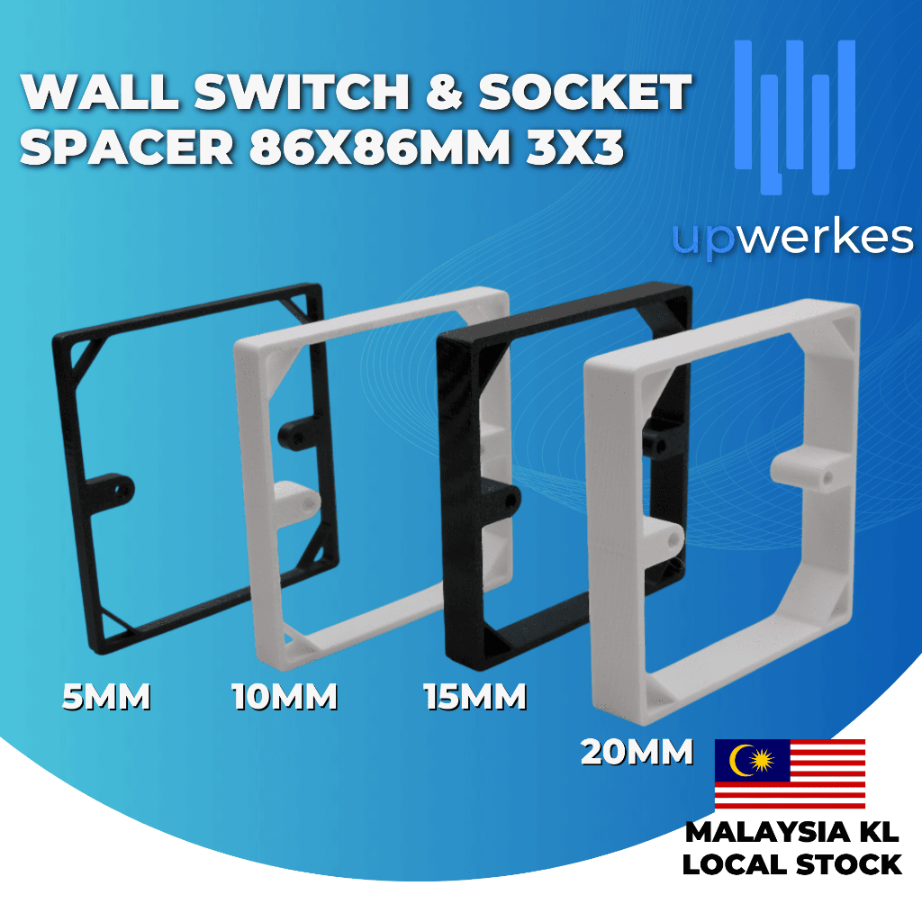 Upwerkes Wall Switch & Socket Spacer 86x86mm 3x3 | Shopee Malaysia