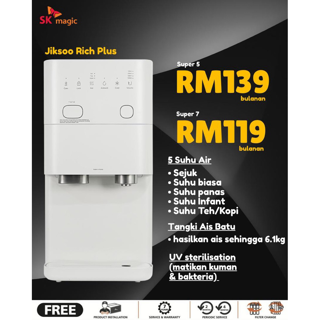 [RENTAL MONTHLY]SK Magic | Jiksoo Rich | Ice Maker | Penapis Air ...