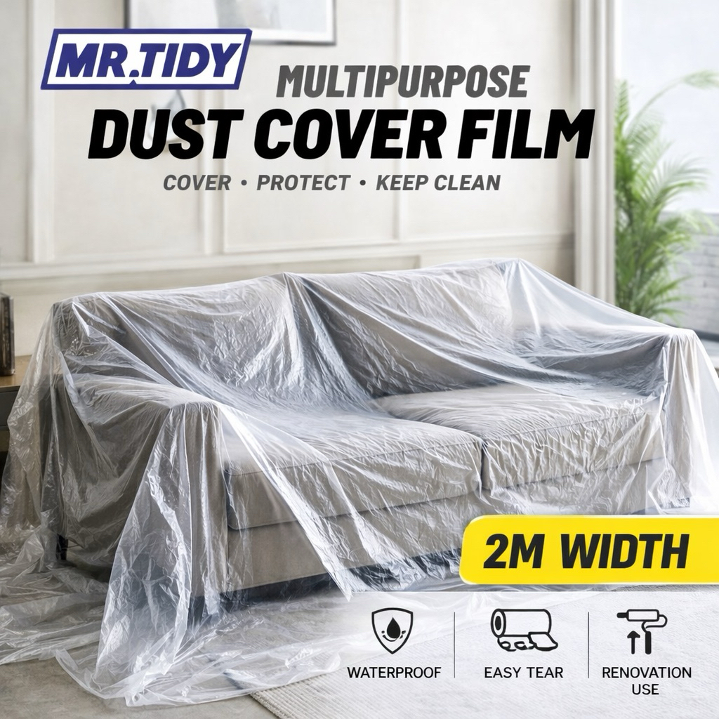 2Mx30M Heavy Duty Dust Cover Plastic Sheet | Multipurpose Furniture ...