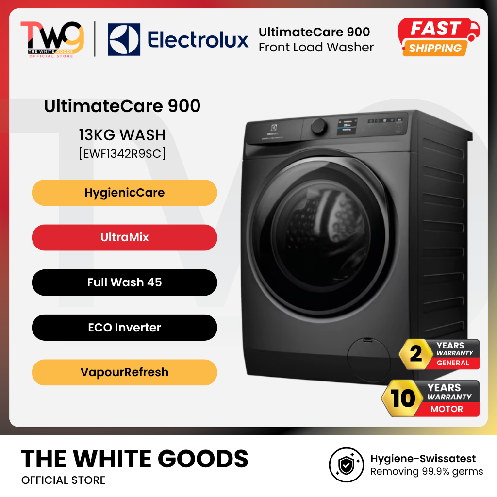 Electrolux 9KG / 13kg UltimateCare 900 / 700 / 500 Front Load Washer with UltraMix EWF9023P5WC EWF1343P5WC EWF1343R7WC