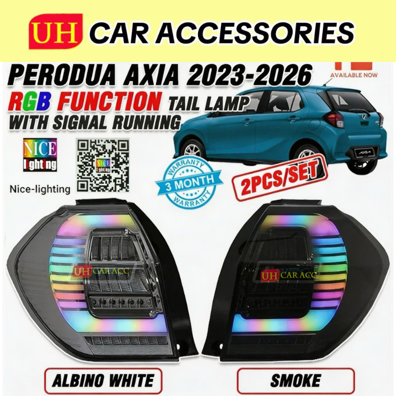 PERODUA AXIA 2023 - 2026 RGB FUNCTION TAIL LAMP WITH SIGNAL RUNNING ...