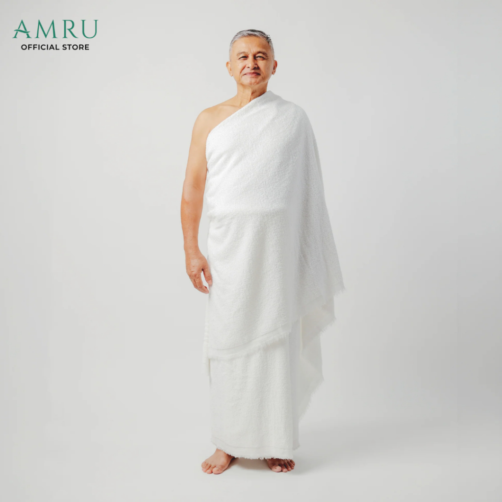 AMRU Ihram Comfort Classic Kain Ihram 100% Premium Cotton Ringan Tidak ...