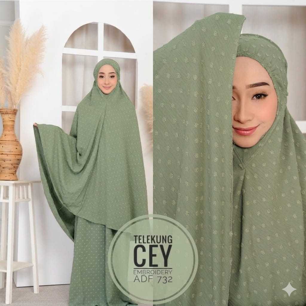 TELEKUNG CEY EMBROIDERY DWI TONE SUPER SELESA [PREMIUM]. TELEKUNG MURAH ...