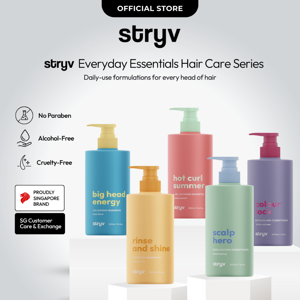 【NEW】Stryv Everyday Essentials Hair Care Series | Shampoo & Conditioner ...