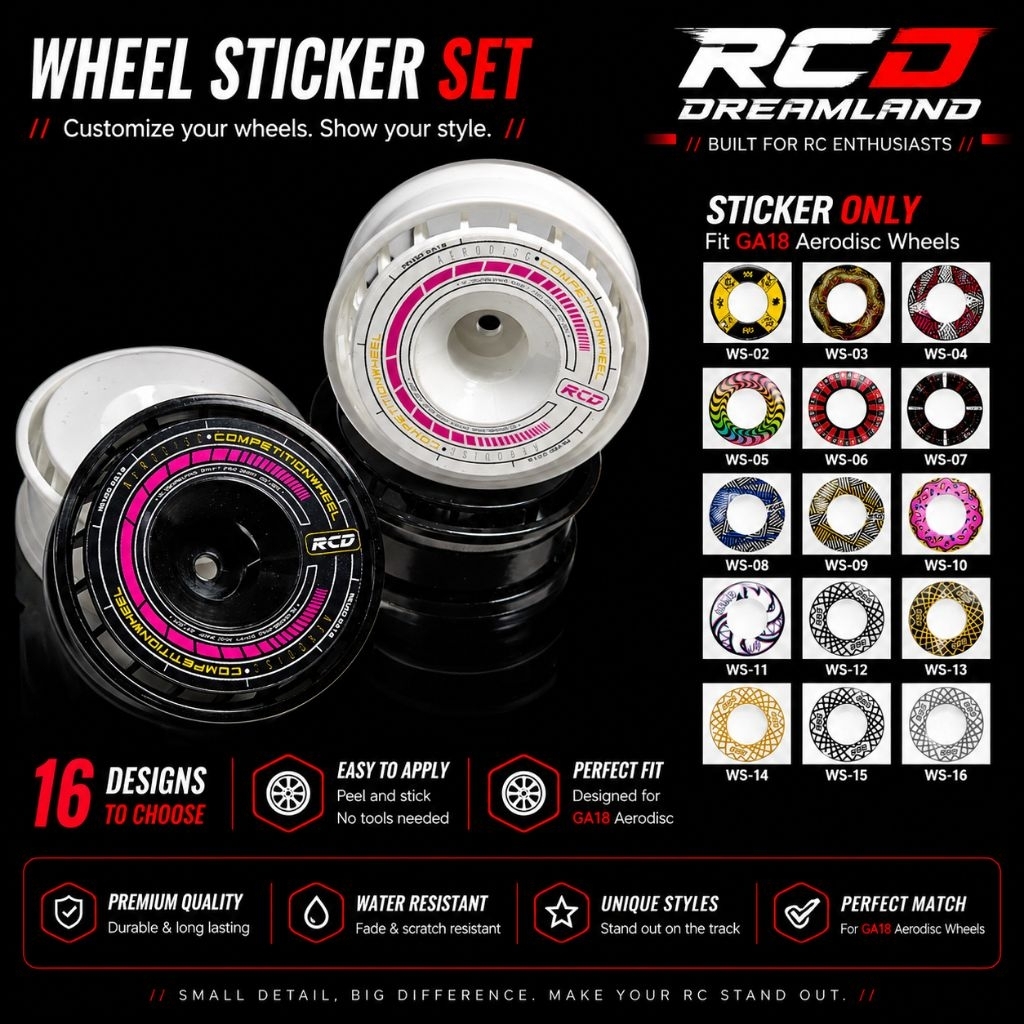 【READY STOCK】RCD ReveD GA18 wheel Sticker set | Shopee Malaysia