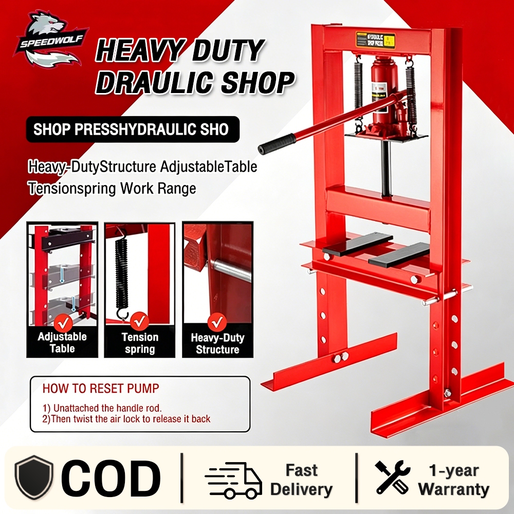 Limited Offer 6/12/20Ton Heavy Duty Hydraulic Press Jack Bearing ...