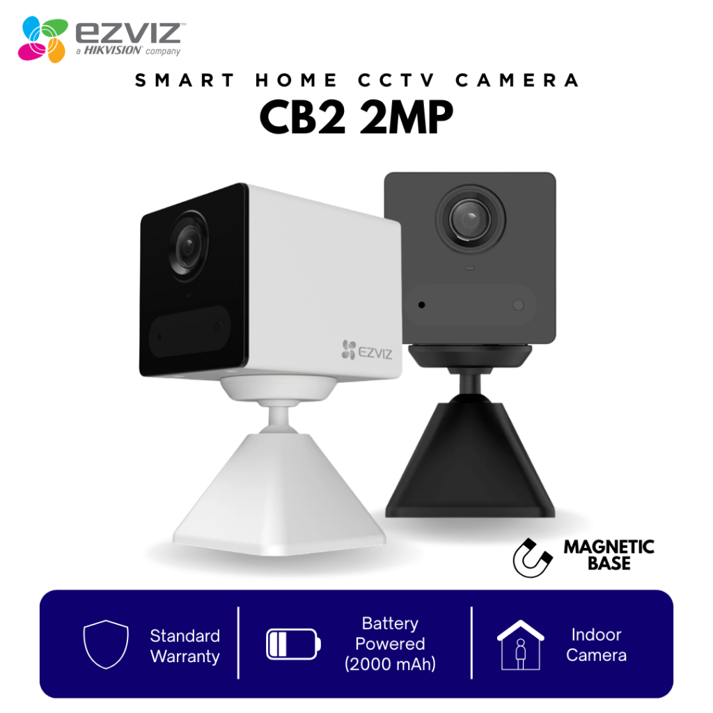 HIKVISION EZVIZ CCTV CB2 Smart Wireless WiFi Battery Camera 2MP Full HD ...