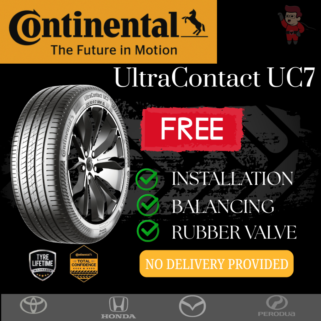 Continental UltraContact UC7 Car Tyre | Quiet Comfort Tyre | Long ...
