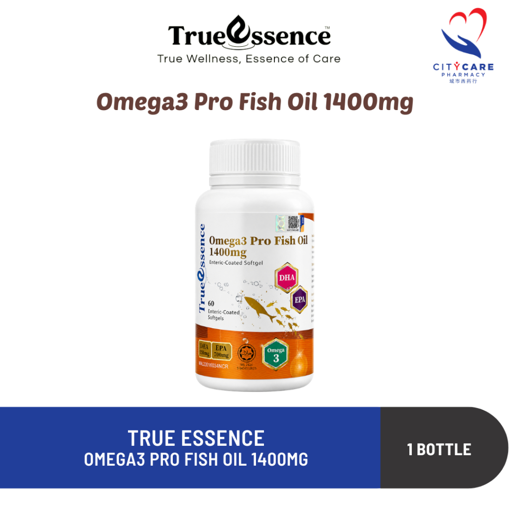 True Essence Omega 3 PRO Fish Oil 1400mg SoftGel | Shopee Malaysia