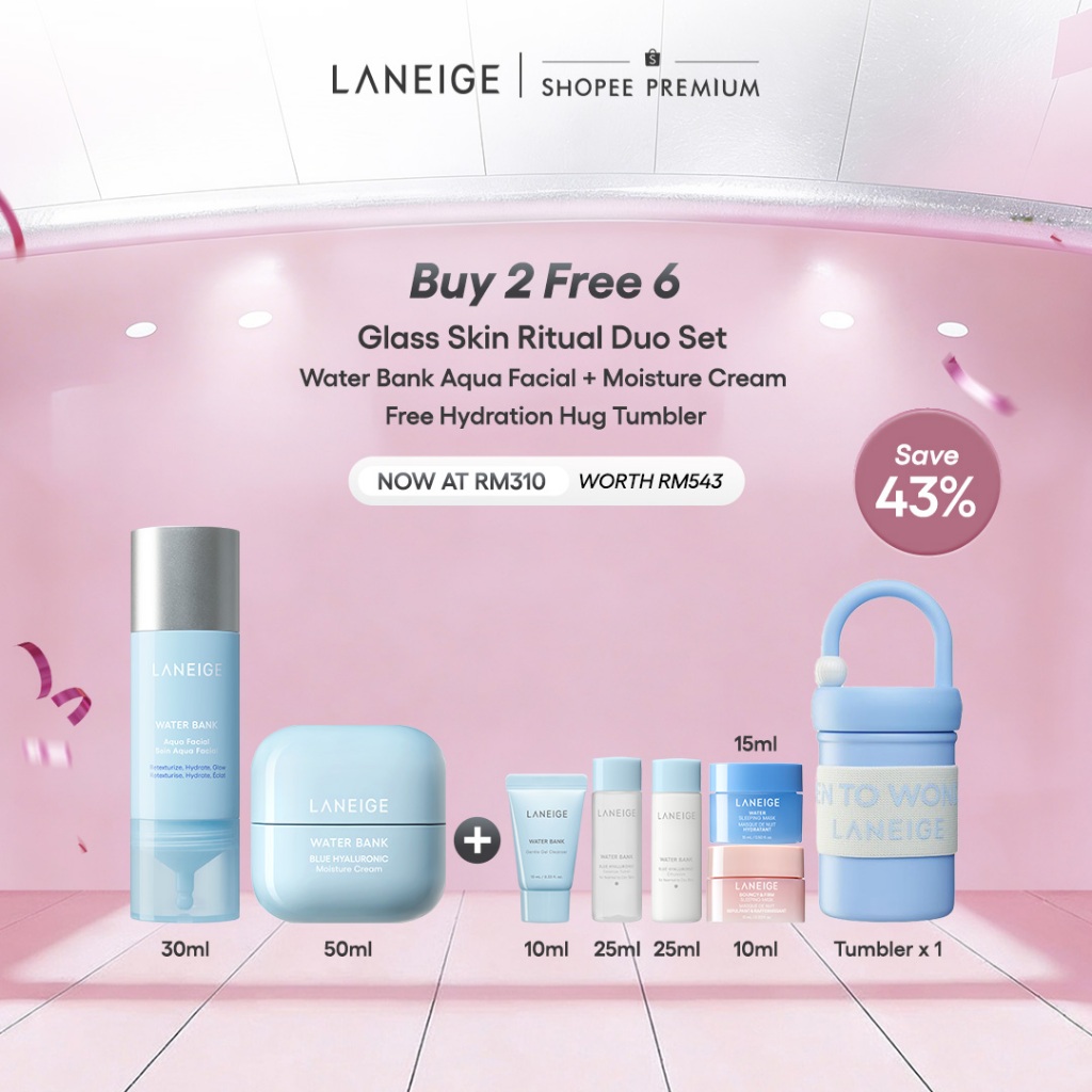 [5.5 Exclusive]Laneige Glass Skin Ritual Duo Set -Water Bank Aqua ...